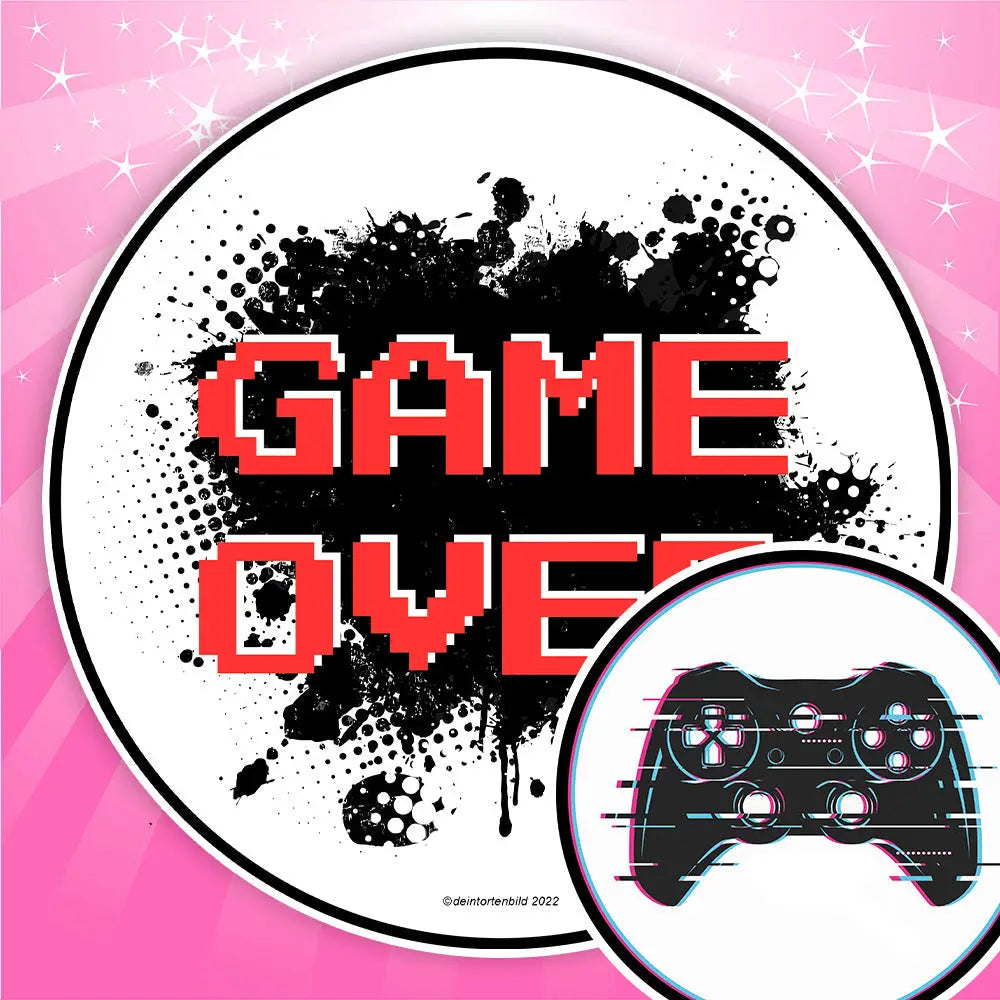 Essbare Tortenaufleger für Fans von Videospielen und Games