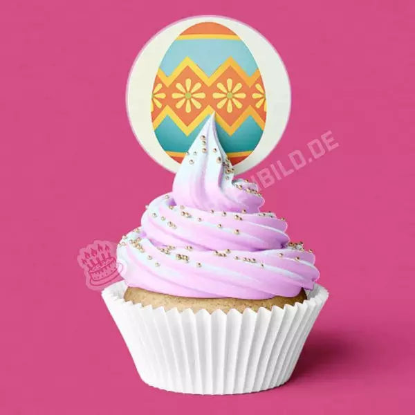 Muffinaufleger Motiv: Ostern - Bunte Ostereier von Deintortenbild – Tortenaufleger, Tortenfoto, Tortenbild, personalisiert & individuell bei Deintortenbild.de