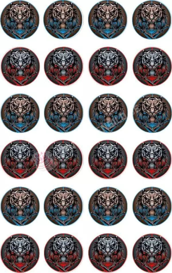 Muffinaufleger Motiv: Tigerkopf - Hochwertige und individuelle Muffinaufleger für jeden Anlass
Muffinaufleger Tigerkopf in 4-5cm Kreis
Unsere Muffinaufleger sind ein ideales Geschenk für besondere Me - Muffinaufleger - DeintortenbildMuffinaufleger Motiv