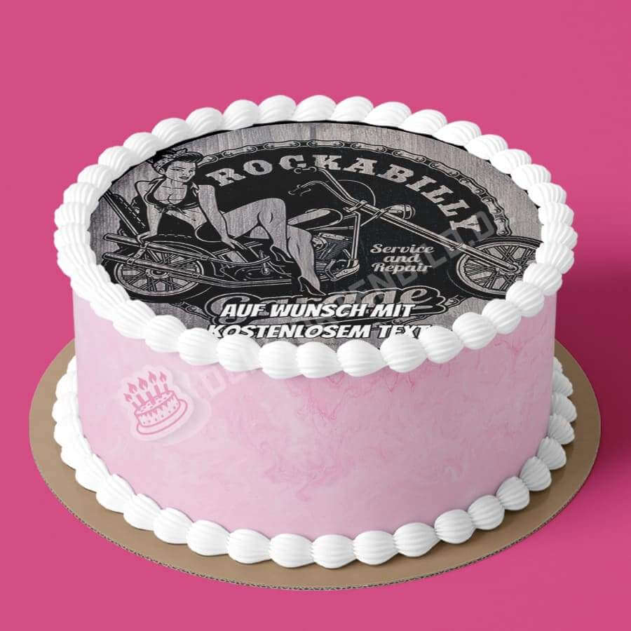 Motiv: Rockabilly Aufdruck - Hochwertige und individuelle Tortenaufleger für jeden Anlass
Tortenaufleger Rockabilly Aufdruck 20cm Kreis
Unsere Tortenaufleger sind ein ideales Geschenk für beson - Tortenbild - DeintortenbildRockabilly Aufdruck