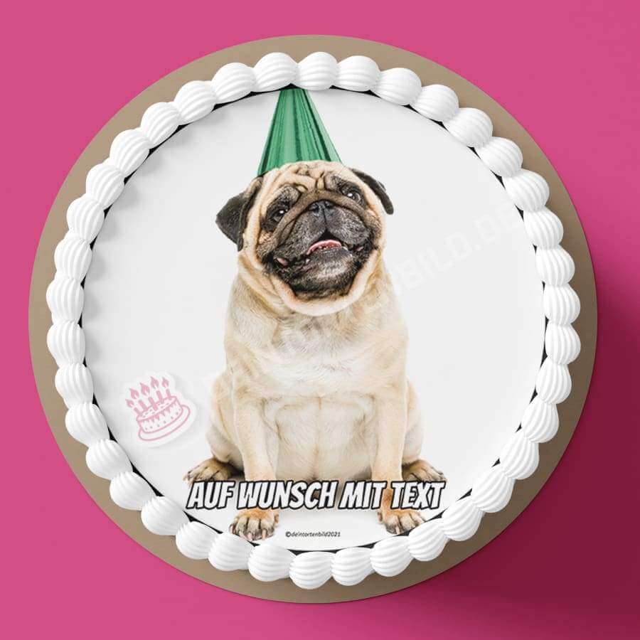 Motiv: Geburtstags Party Mops - Hochwertige und individuelle Tortenaufleger für jeden Anlass
Tortenaufleger Geburtstags Party Mops in 20cm Kreis
Unsere Tortenaufleger sind ein ideales Geschenk für - Tortenbild - DeintortenbildGeburtstags Party Mops
