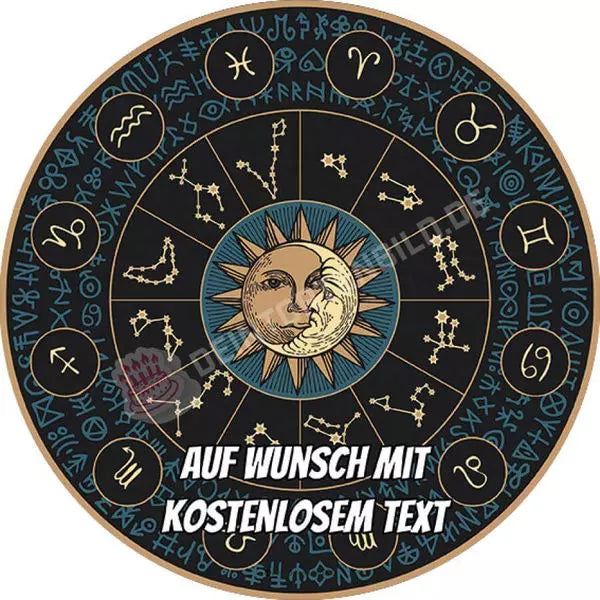 Motiv: Sternzeichen Kreis - Hochwertige und individuelle Tortenaufleger für jeden Anlass
Tortenaufleger Sternzeichen Kreis 20cm Kreis
Unsere Tortenaufleger sind ein ideales Geschenk für besond - Tortenbild - DeintortenbildSternzeichen Kreis