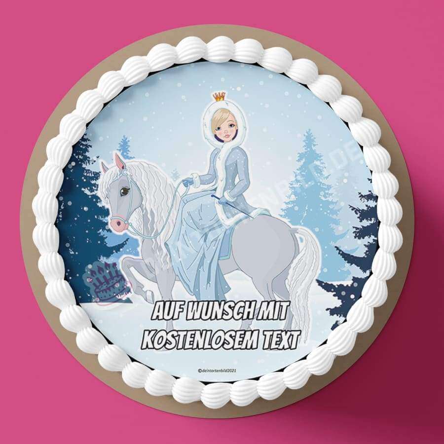Motiv: Prinzessin auf Pferd - Hochwertige und individuelle Tortenaufleger für jeden Anlass
Tortenaufleger Prinzessin auf Pferd in 20cm Kreis
Unsere Tortenaufleger sind ein ideales Geschenk für b - Tortenbild - DeintortenbildPrinzessin auf Pferd