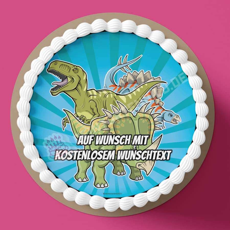 Motiv: Cartoon DinosHochwertige und individuelle Tortenaufleger für jeden Anlass
Tortenaufleger Cartoon Dinos in 20cm Kreis
Unsere Tortenaufleger sind ein ideales Geschenk für besonderTortenbildDeintortenbildCartoon Dinos