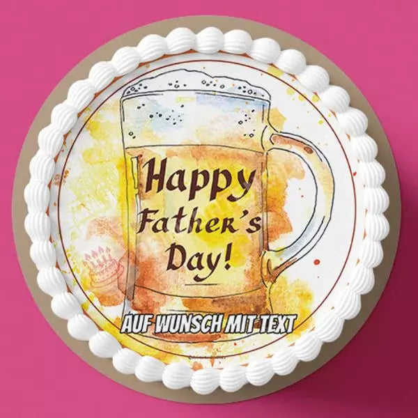 Motiv: Vatertag - Bier - Hochwertige und individuelle Tortenaufleger für jeden Anlass
Tortenaufleger Vatertag - Bier in 20cm Kreis
Unsere Tortenaufleger sind ein ideales Geschenk für besond - Tortenbild - DeintortenbildVatertag - Bier