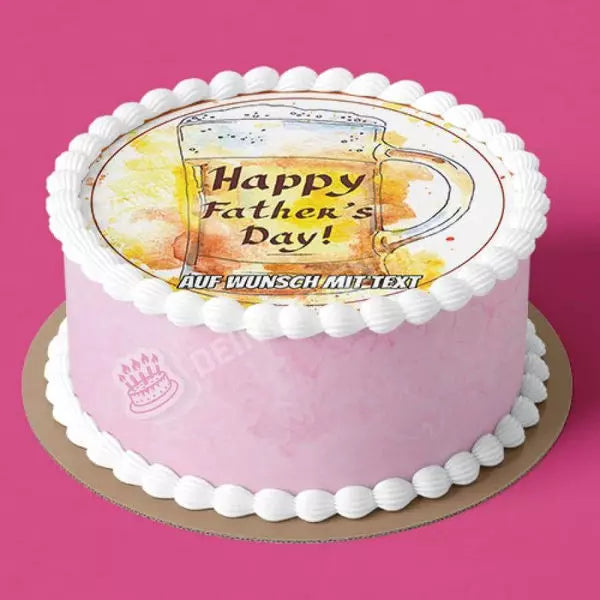 Motiv: Vatertag - Bier - Hochwertige und individuelle Tortenaufleger für jeden Anlass
Tortenaufleger Vatertag - Bier in 20cm Kreis
Unsere Tortenaufleger sind ein ideales Geschenk für besond - Tortenbild - DeintortenbildVatertag - Bier