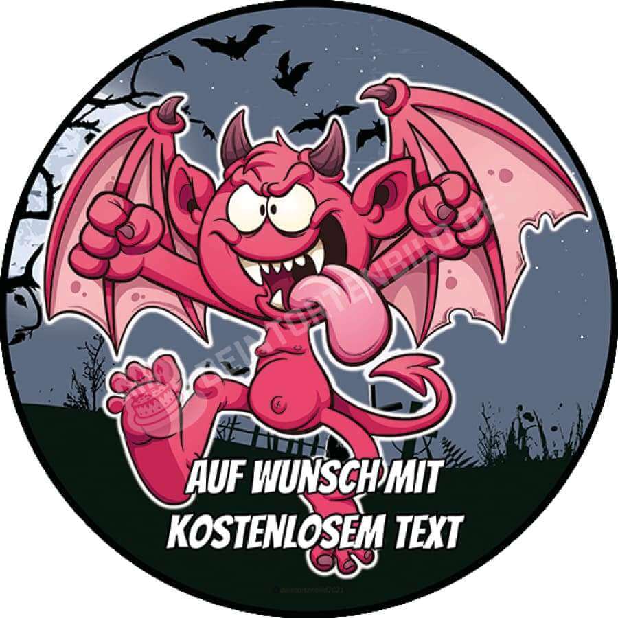 Motiv: Halloween - Cartoon Dämon - Hochwertige und individuelle Tortenaufleger für jeden Anlass
Tortenaufleger Halloween - Cartoon Dämon in 20cm Kreis
Unsere Tortenaufleger sind ein ideales Geschenk - Tortenbild - DeintortenbildHalloween - Cartoon
