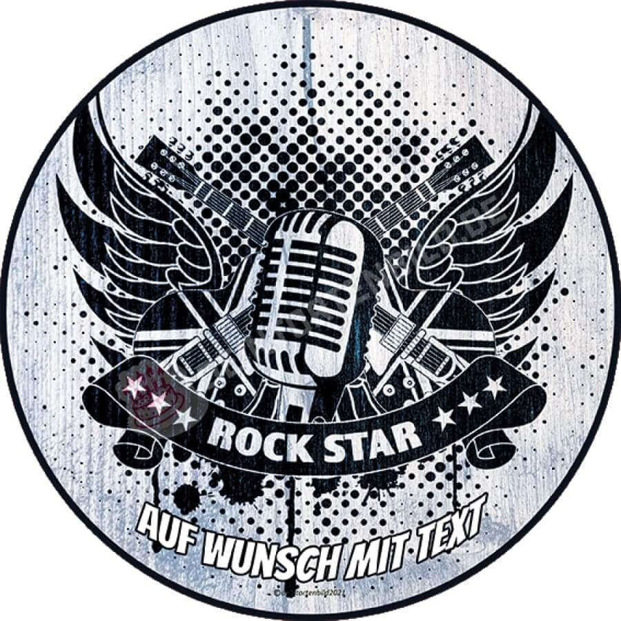 Motiv: Rock n Roll Rockstar - Hochwertige und individuelle Tortenaufleger für jeden Anlass
Tortenaufleger Rock n Roll Rockstar 20cm Kreis
Unsere Tortenaufleger sind ein ideales Geschenk für beso - Tortenbild - DeintortenbildRoll Rockstar