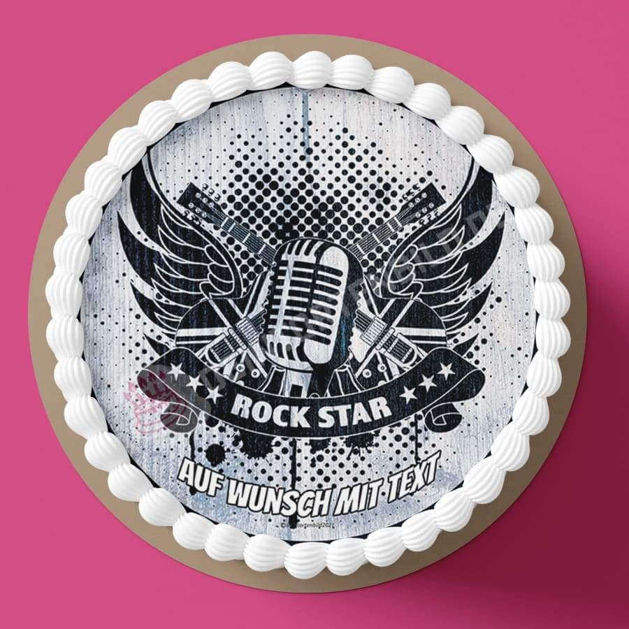 Motiv: Rock n Roll Rockstar - Hochwertige und individuelle Tortenaufleger für jeden Anlass
Tortenaufleger Rock n Roll Rockstar 20cm Kreis
Unsere Tortenaufleger sind ein ideales Geschenk für beso - Tortenbild - DeintortenbildRoll Rockstar