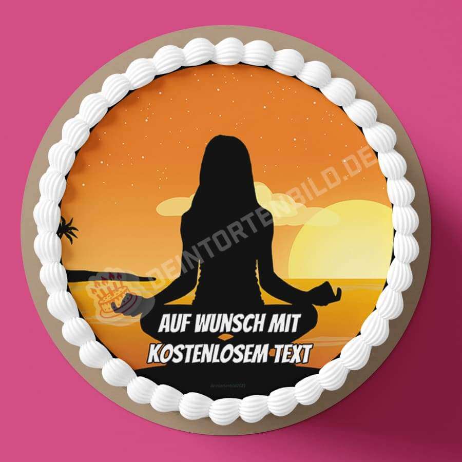 Motiv: Meditation bei Sonnenaufgang - Hochwertige und individuelle Tortenaufleger für jeden Anlass
Tortenaufleger Meditation bei Sonnenaufgang in 20cm Kreis
Unsere Tortenaufleger sind ein ideales Gesche - Tortenbild - DeintortenbildMeditation bei Sonnenaufgang