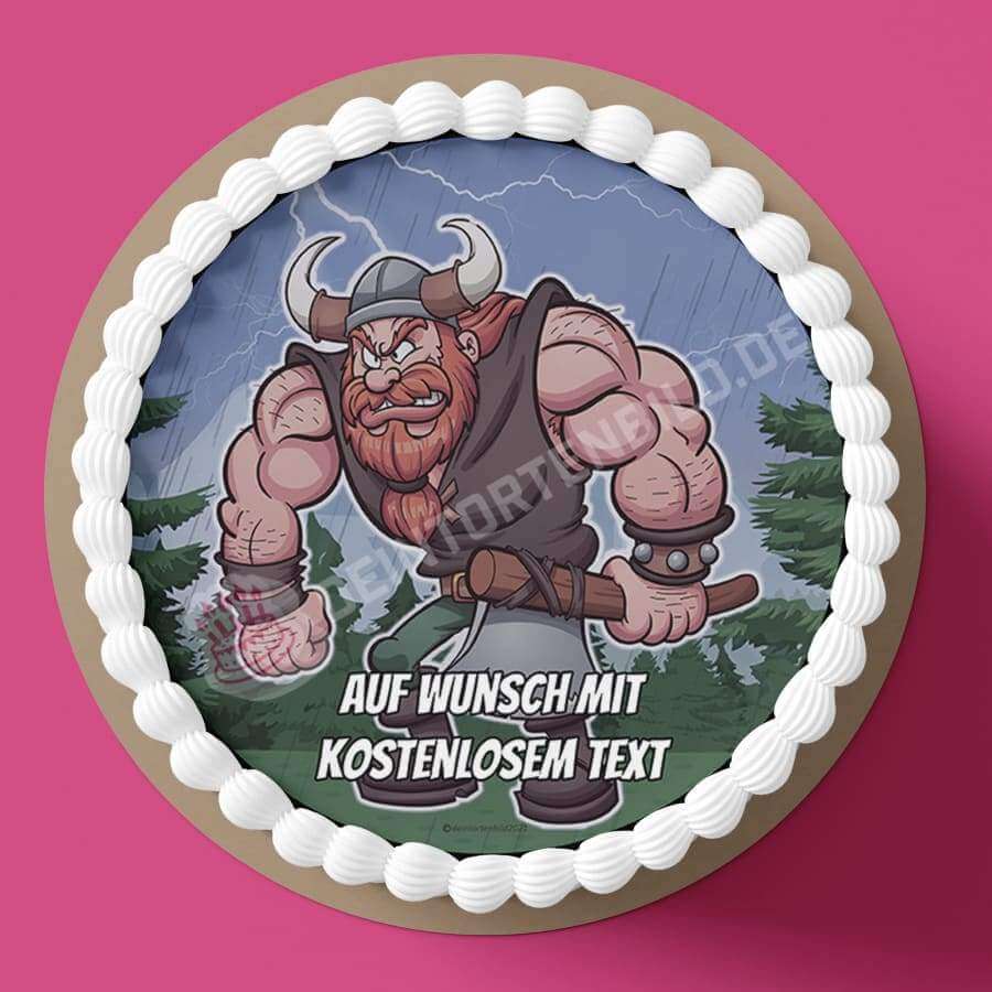 Motiv: Fantasy - Cartoon Wikinger - Hochwertige und individuelle Tortenaufleger für jeden Anlass
Tortenaufleger Fantasy - Cartoon Wikinger in 20cm Kreis
Unsere Tortenaufleger sind ein ideales Geschenk - Tortenbild - DeintortenbildFantasy - Cartoon Wikinger