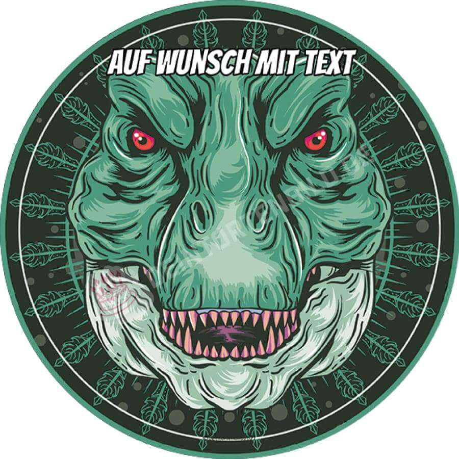 Motiv: Dino Kopf - Hochwertige und individuelle Tortenaufleger für jeden Anlass
Tortenaufleger Dino Kopf in 20cm Kreis
Unsere Tortenaufleger sind ein ideales Geschenk für besondere Me - Tortenbild - DeintortenbildDino Kopf