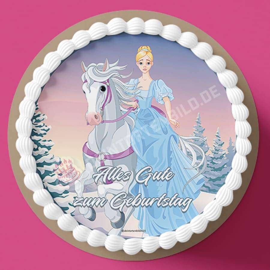 Motiv: Prinzessin reitet auf Pferd - Hochwertige und individuelle Tortenaufleger für jeden Anlass
Tortenaufleger Prinzessin reitet auf Pferd in 20cm Kreis
Unsere Tortenaufleger sind ein ideales Geschen - Tortenbild - DeintortenbildPrinzessin reitet auf Pferd