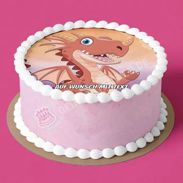 Motiv: Roter Drache - Hochwertige und individuelle Tortenaufleger für jeden Anlass
Tortenaufleger Roter Drache in 20cm Kreis
Unsere Tortenaufleger sind ein ideales Geschenk für besondere - Tortenbild - DeintortenbildRoter Drache