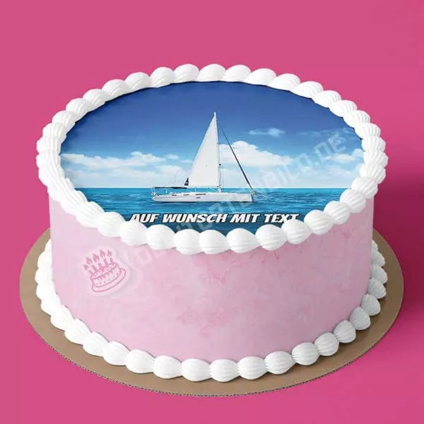 Motiv: Segelboot - Hochwertige und individuelle Tortenaufleger für jeden Anlass
Tortenaufleger Segelboot 20cm Kreis
Unsere Tortenaufleger sind ein ideales Geschenk für besondere Mensc - Tortenbild - DeintortenbildMotiv