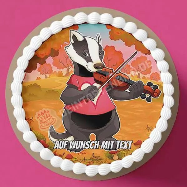 Motiv: Tierkonzert - Dachs Geige - Hochwertige und individuelle Tortenaufleger für jeden Anlass
Tortenaufleger Tierkonzert - Dachs Geige 20cm Kreis
Unsere Tortenaufleger sind ein ideales Geschenk für - Tortenbild - DeintortenbildTierkonzert - Dachs Geige