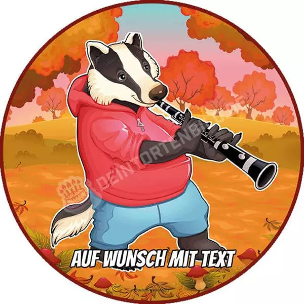 Motiv: Tierkonzert - Dachs Klarinette - Hochwertige und individuelle Tortenaufleger für jeden Anlass
Tortenaufleger Tierkonzert - Dachs Klarinette 20cm Kreis
Unsere Tortenaufleger sind ein ideales Geschen - Tortenbild - DeintortenbildTierkonzert - Dachs Klarinette
