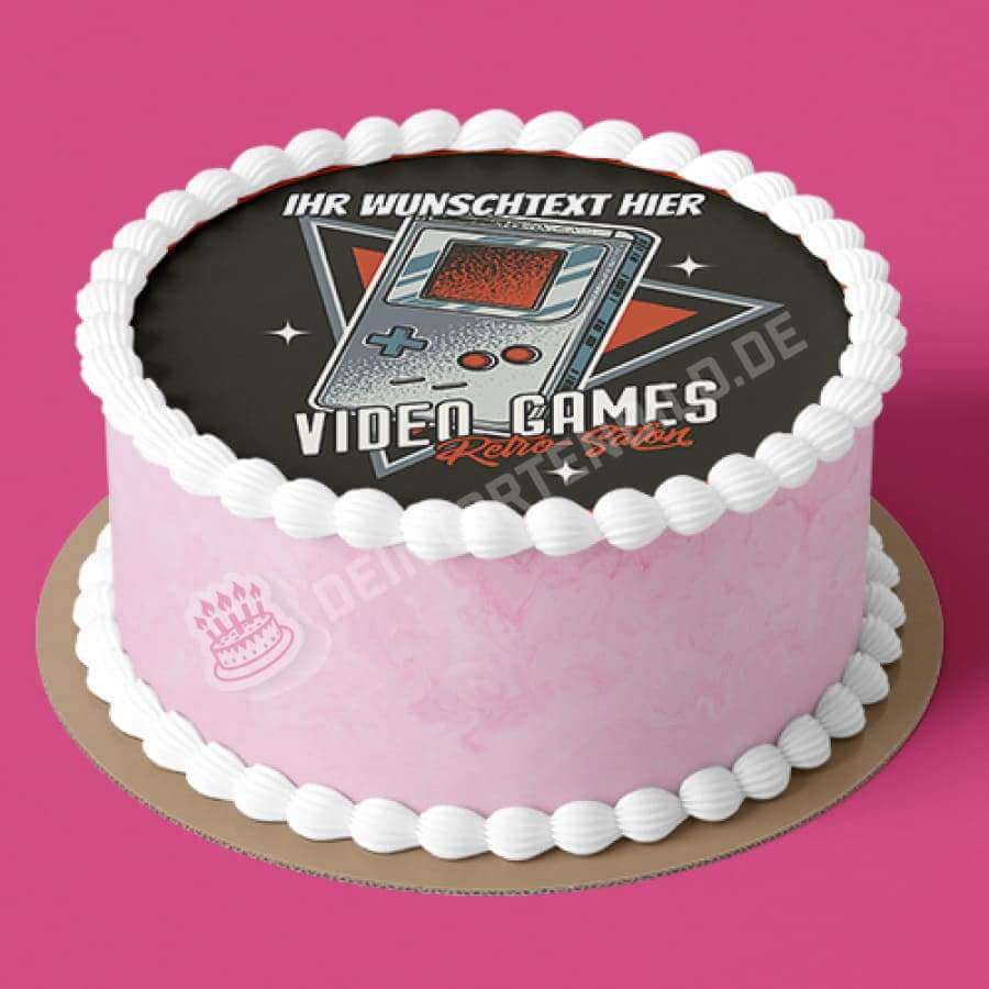 Motiv: Retro Video Games - Hochwertige und individuelle Tortenaufleger für jeden Anlass
Tortenaufleger Retro Video Games in 20cm Kreis
Unsere Tortenaufleger sind ein ideales Geschenk für beso - Tortenbild - DeintortenbildRetro Video Games