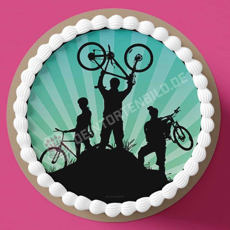 Motiv: Erfolgreiche Radtour - Hochwertige und individuelle Tortenaufleger für jeden Anlass
Tortenaufleger Erfolgreiche Radtour in 20cm Kreis
Unsere Tortenaufleger sind ein ideales Geschenk für b - Tortenbild - DeintortenbildErfolgreiche Radtour