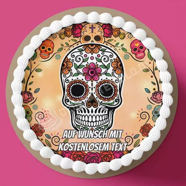 Motiv: Sugar Skull - Kleines Motiv - Hochwertige und individuelle Tortenaufleger für jeden Anlass
Tortenaufleger Sugar Skull - Kleines Motiv 20cm Kreis
Unsere Tortenaufleger sind ein ideales Geschenk f - Tortenbild - DeintortenbildSugar Skull - Kleines Motiv