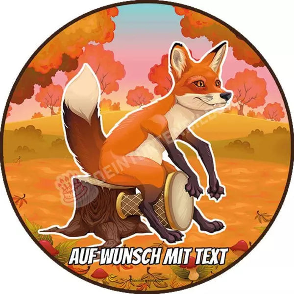 Motiv: Tierkonzert - Fuchs Trommel - Hochwertige und individuelle Tortenaufleger für jeden Anlass
Tortenaufleger Tierkonzert - Fuchs Trommel 20cm Kreis
Unsere Tortenaufleger sind ein ideales Geschenk f - Tortenbild - DeintortenbildTierkonzert - Fuchs Trommel