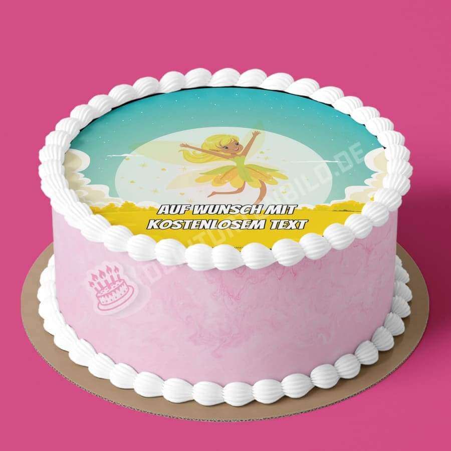 Motiv: Cartoon Fee GelbHochwertige und individuelle Tortenaufleger für jeden Anlass
Tortenaufleger Cartoon Fee Gelb in 20cm Kreis
Unsere Tortenaufleger sind ein ideales Geschenk für besonTortenbildDeintortenbildCartoon Fee Gelb
