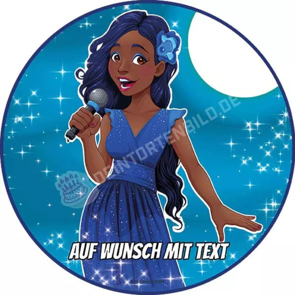 Motiv: Sängerin - Hochwertige und individuelle Tortenaufleger für jeden Anlass
Tortenaufleger Sängerin in 20cm Kreis
Unsere Tortenaufleger sind ein ideales Geschenk für besondere Men - Tortenbild - DeintortenbildMotiv