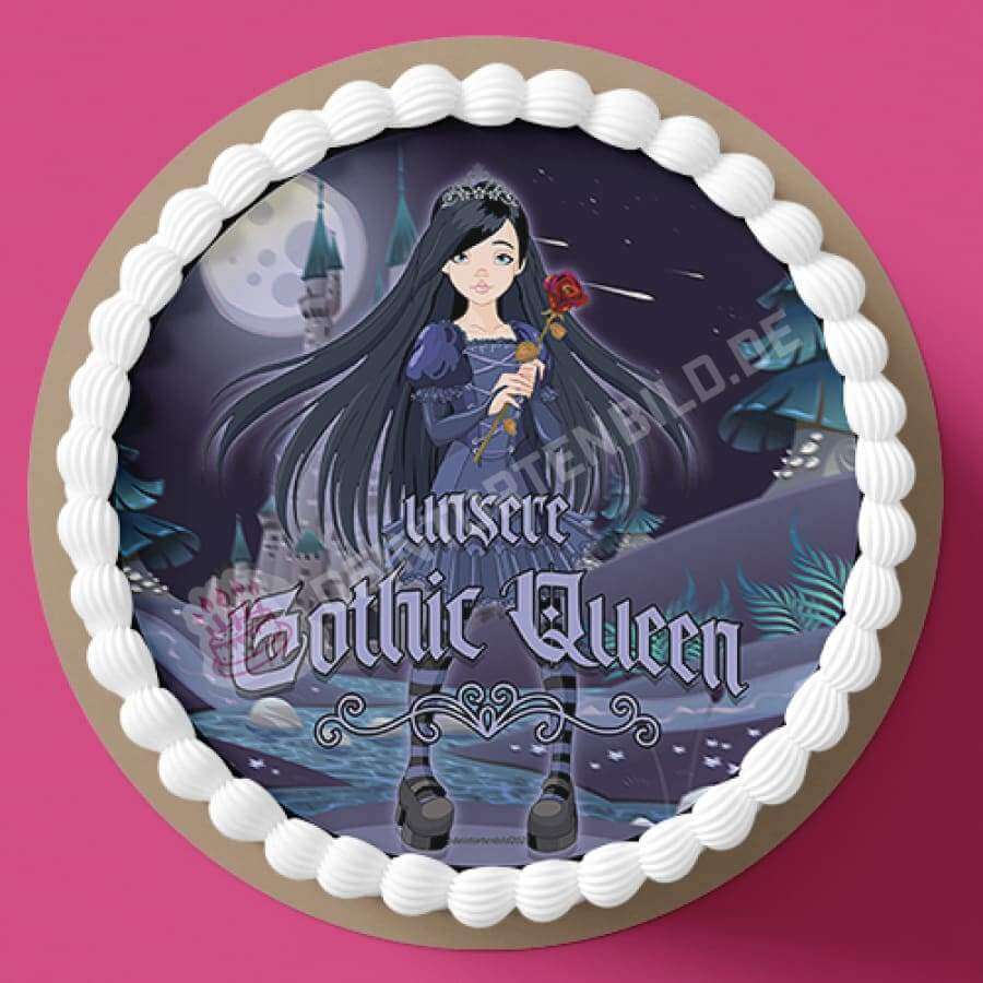 Motiv: Gothic Prinzessin - Hochwertige und individuelle Tortenaufleger für jeden Anlass
Tortenaufleger Gothic Prinzessin in 20cm Kreis
Unsere Tortenaufleger sind ein ideales Geschenk für beso - Tortenbild - DeintortenbildGothic Prinzessin