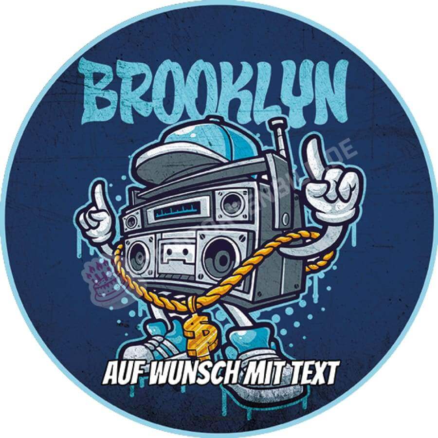 Motiv: Hip Hop Brooklyn Graffiti - Hochwertige und individuelle Tortenaufleger für jeden Anlass
Tortenaufleger Hip Hop Brooklyn Graffiti in 20cm Kreis
Unsere Tortenaufleger sind ein ideales Geschenk - Tortenbild - DeintortenbildHip Hop Brooklyn Graffiti