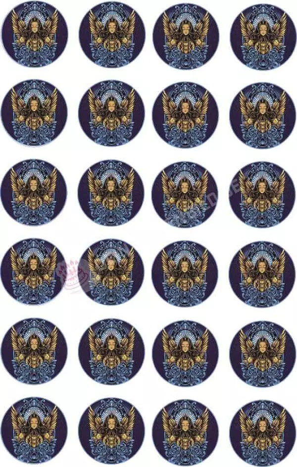 Muffinaufleger Motiv: Schutzengel - Deintortenbild.de Tortenaufleger aus Esspapier: Oblatenpapier / 15x5cm, Oblatenpapier / 24x4cm, Zuckerpapier / 15x5cm, Zuckerpapier / 24x4cm, Fondantpapier / 15x5cm, Fondantpapier / 24x4cm