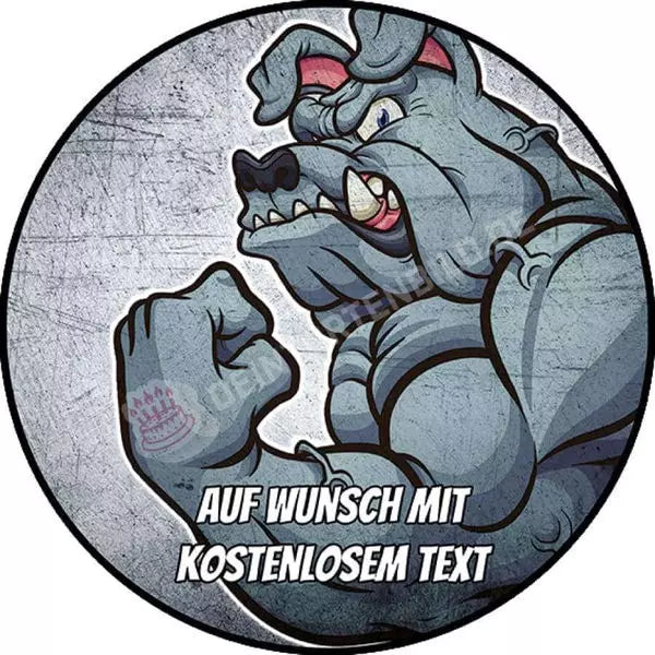 Motiv: Sport - Muskel Bulldogge - Hochwertige und individuelle Tortenaufleger für jeden Anlass
Tortenaufleger Sport - Muskel Bulldogge in 20cm Kreis
Unsere Tortenaufleger sind ein ideales Geschenk f - Tortenbild - DeintortenbildSport - Muskel Bulldogge