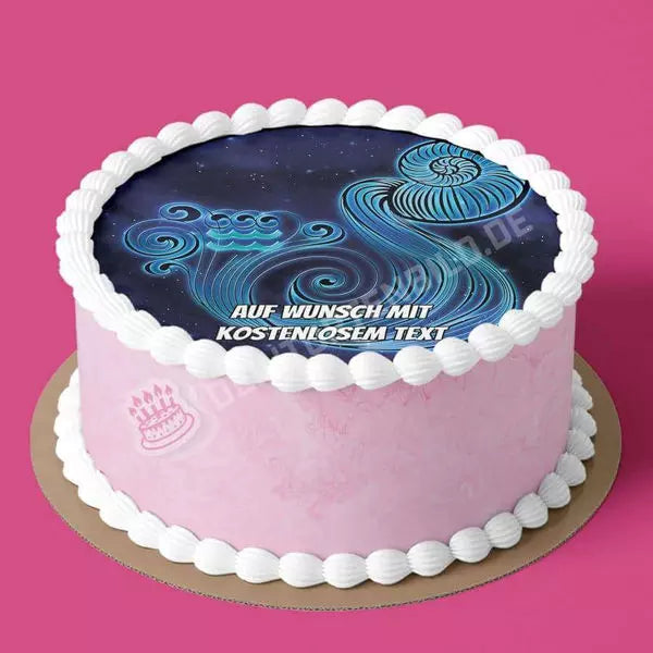 Motiv: Sternzeichen - WassermannHochwertige und individuelle Tortenaufleger für jeden Anlass
Tortenaufleger Sternzeichen - Wassermann in 20cm Kreis
Unsere Tortenaufleger sind ein ideales Geschenk fTortenbildDeintortenbildSternzeichen - Wassermann