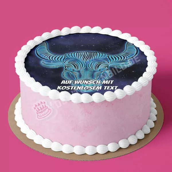 Motiv: Sternzeichen - StierHochwertige und individuelle Tortenaufleger für jeden Anlass
Tortenaufleger Sternzeichen - Stier in 20cm Kreis
Unsere Tortenaufleger sind ein ideales Geschenk für beTortenbildDeintortenbildSternzeichen - Stier