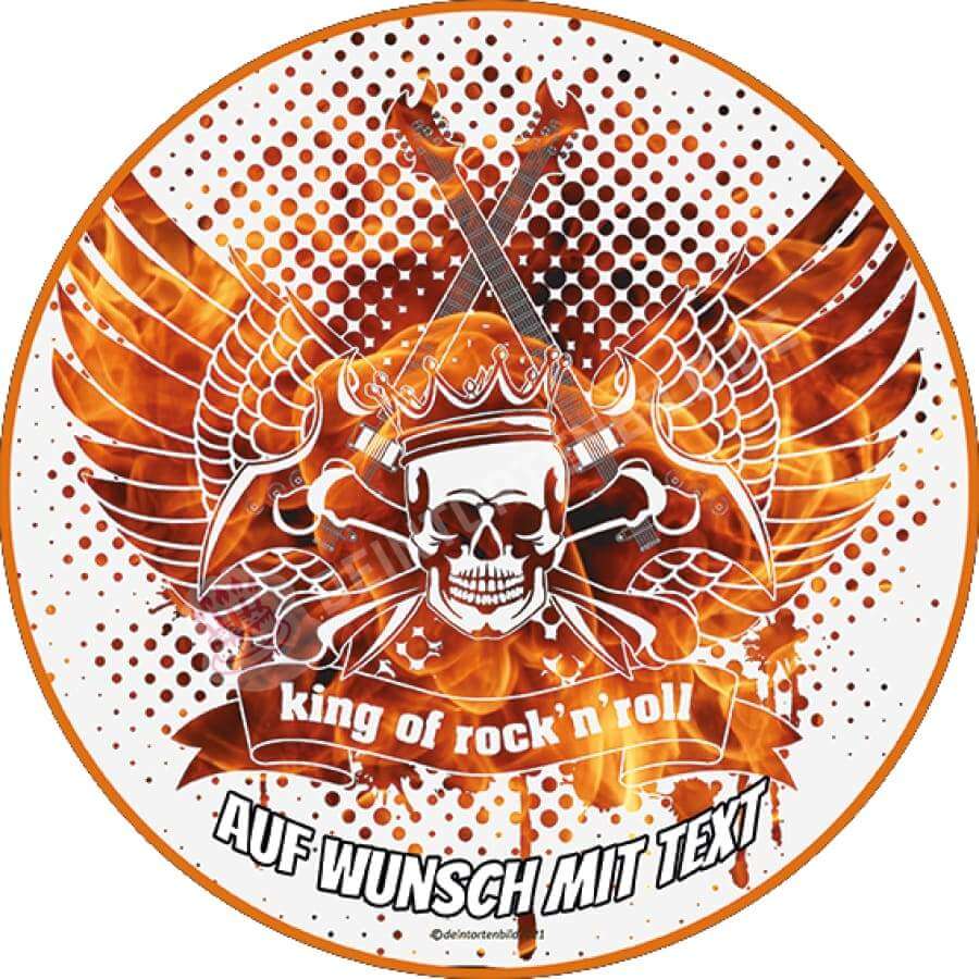 Motiv: Rock n Roll King - Hochwertige und individuelle Tortenaufleger für jeden Anlass
Tortenaufleger King of Rock n Roll 20cm Kreis
Unsere Tortenaufleger sind ein ideales Geschenk für beson - Tortenbild - DeintortenbildRoll King