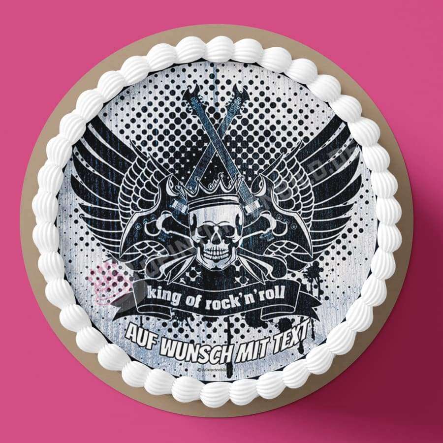 Motiv: Rock n Roll King - Hochwertige und individuelle Tortenaufleger für jeden Anlass
Tortenaufleger King of Rock n Roll 20cm Kreis
Unsere Tortenaufleger sind ein ideales Geschenk für beson - Tortenbild - DeintortenbildRoll King