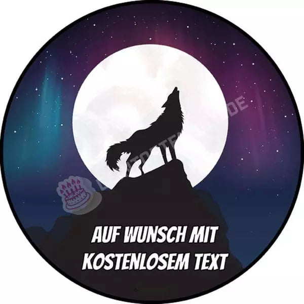 Motiv: Wolf vor Vollmond - Hochwertige und individuelle Tortenaufleger für jeden Anlass
Tortenaufleger Wolf vor Vollmond in 20cm Kreis
Unsere Tortenaufleger sind ein ideales Geschenk für beso - Tortenbild - DeintortenbildWolf vor Vollmond