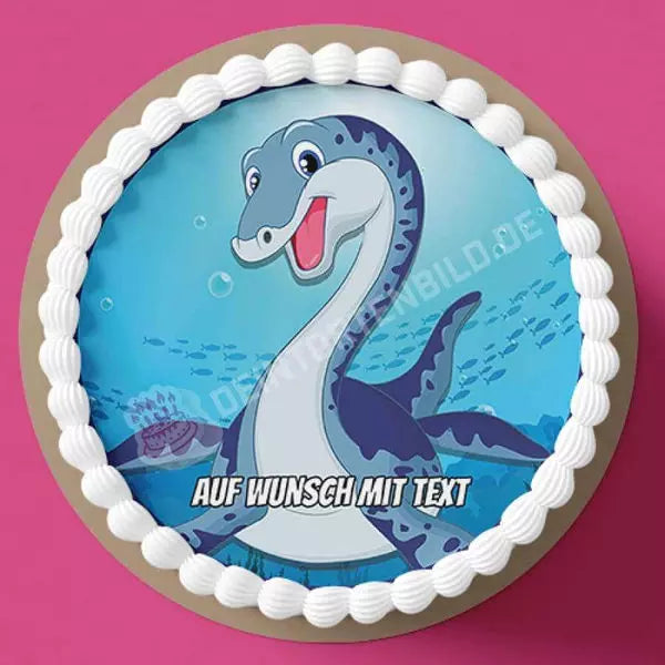 Motiv: Wasser Dino - Hochwertige und individuelle Tortenaufleger für jeden Anlass
Tortenaufleger Wasser Dino in 20cm Kreis
Unsere Tortenaufleger sind ein ideales Geschenk für besondere - Tortenbild - DeintortenbildWasser Dino