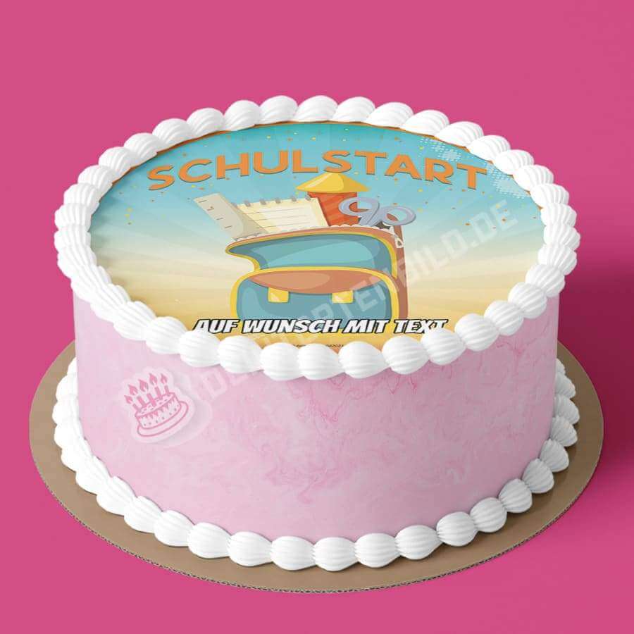 Motiv: Einschulung - Schulstart Ranzen - Hochwertige und individuelle Tortenaufleger für jeden Anlass
Tortenaufleger Einschulung - Schulstart Ranzen 20cm Kreis
Unsere Tortenaufleger sind ein ideales Gesche - Tortenbild - DeintortenbildEinschulung - Schulstart Ranzen