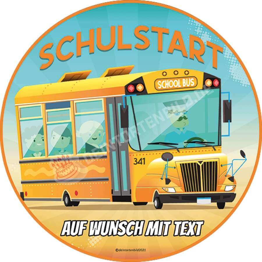 Motiv: Einschulung - Schulbus - Hochwertige und individuelle Tortenaufleger für jeden Anlass
Tortenaufleger Einschulung - Schulbus 20cm Kreis
Unsere Tortenaufleger sind ein ideales Geschenk für be - Tortenbild - DeintortenbildEinschulung - Schulbus