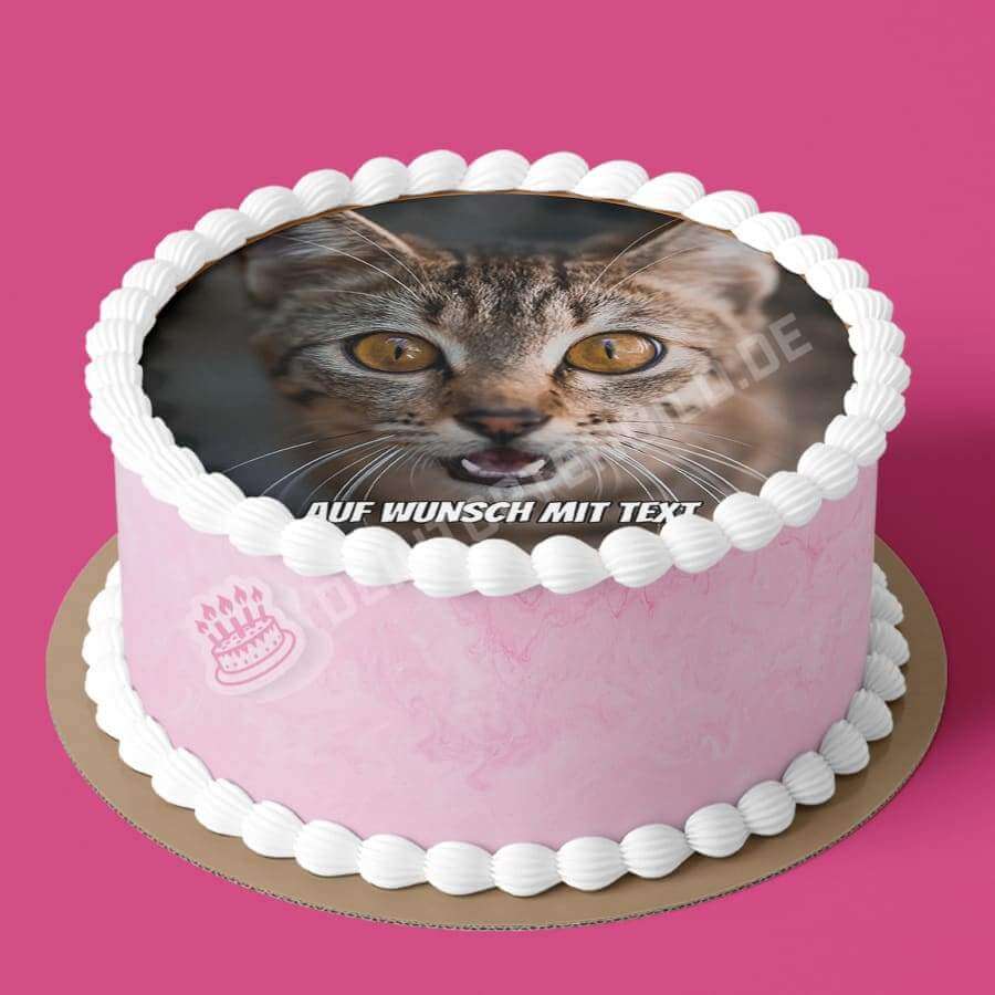 Motiv: Katze aufgeregt - Hochwertige und individuelle Tortenaufleger für jeden Anlass
Tortenaufleger Katze aufgeregt 20cm Kreis
Unsere Tortenaufleger sind ein ideales Geschenk für besondere - Tortenbild - DeintortenbildKatze aufgeregt