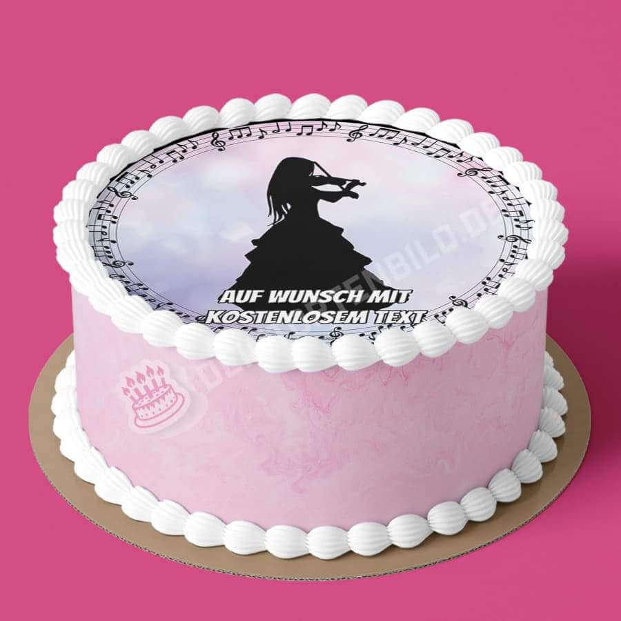 Motiv: Musik - Geigen Spielerin - Hochwertige und individuelle Tortenaufleger für jeden Anlass
Tortenaufleger Musik - Geigen Spielerin in 20cm Kreis
Unsere Tortenaufleger sind ein ideales Geschenk f - Tortenbild - DeintortenbildMusik - Geigen Spielerin