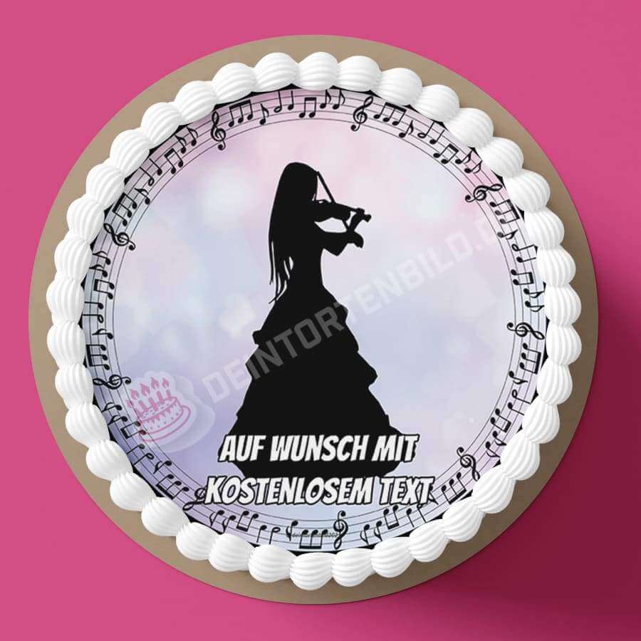 Motiv: Musik - Geigen Spielerin - Hochwertige und individuelle Tortenaufleger für jeden Anlass
Tortenaufleger Musik - Geigen Spielerin in 20cm Kreis
Unsere Tortenaufleger sind ein ideales Geschenk f - Tortenbild - DeintortenbildMusik - Geigen Spielerin