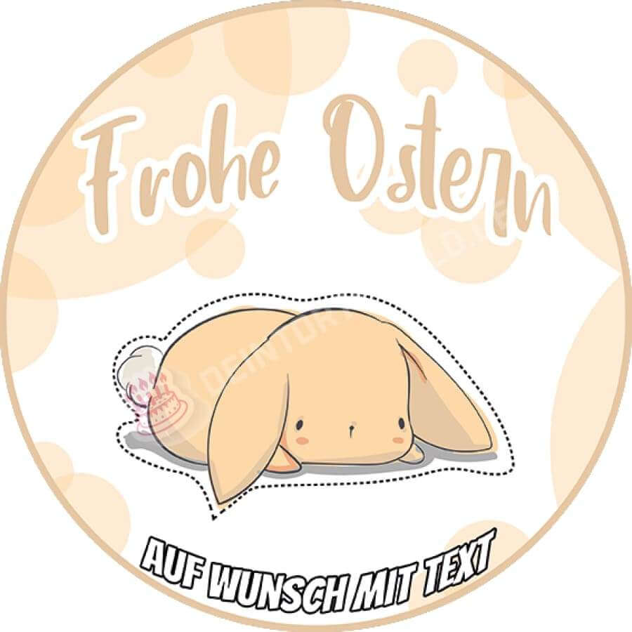 Motiv: Ostern - Gelbes Häschen - Hochwertige und individuelle Tortenaufleger für jeden Anlass
Tortenaufleger Ostern - Gelbes Häschen 20cm Kreis
Unsere Tortenaufleger sind ein ideales Geschenk für b - Tortenbild - DeintortenbildOstern - Gelbes