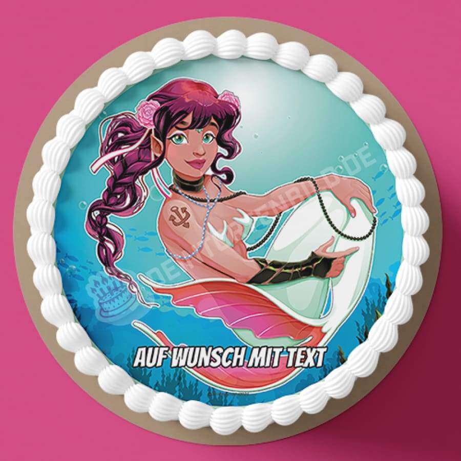 Motiv: Piraten Meerjungfrau - Hochwertige und individuelle Tortenaufleger für jeden Anlass
Tortenaufleger Piraten Meerjungfrau in 20cm Kreis
Unsere Tortenaufleger sind ein ideales Geschenk für b - Tortenbild - DeintortenbildPiraten Meerjungfrau