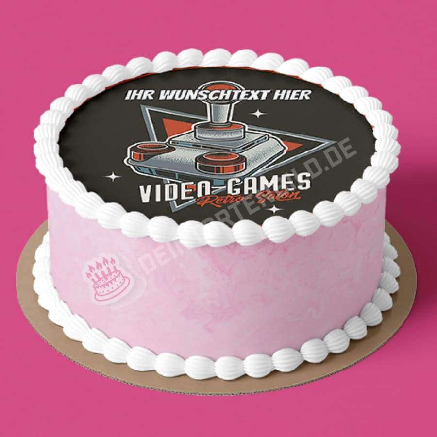 Motiv: Retro Video Games Joystick - Hochwertige und individuelle Tortenaufleger für jeden Anlass
Tortenaufleger Retro Video Games Joystick in 20cm Kreis
Unsere Tortenaufleger sind ein ideales Geschenk - Tortenbild - DeintortenbildRetro Video Games Joystick