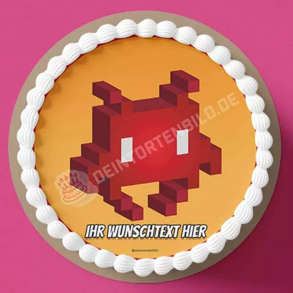 Motiv: Videospiel Games Pixelgrafik - Hochwertige und individuelle Tortenaufleger für jeden Anlass
Tortenaufleger Videospiele Games Pixelgrafik in 20cm Kreis
Unsere Tortenaufleger sind ein ideales Gesch - Tortenbild - DeintortenbildVideospiel Games Pixelgrafik