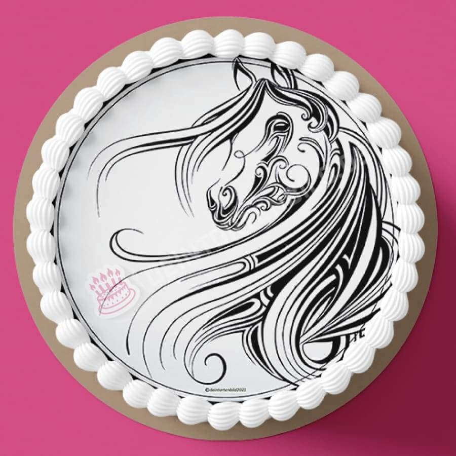 Motiv: Elegantes Pferd Linienmuster - Hochwertige und individuelle Tortenaufleger für jeden Anlass
Tortenaufleger Elegantes Pferd Linienmuster in 20cm Kreis
Unsere Tortenaufleger sind ein ideales Gesche - Tortenbild - DeintortenbildElegantes Pferd Linienmuster