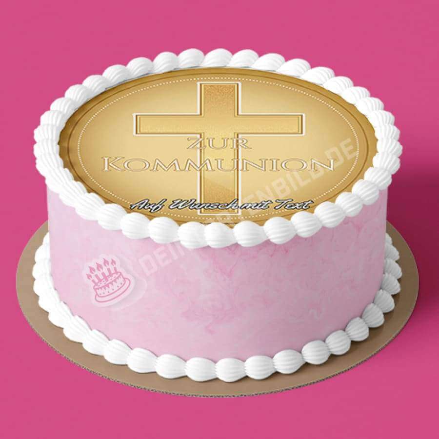 Motiv: Goldenes Kreuz - Hochwertige und individuelle Tortenaufleger für jeden Anlass
Tortenaufleger Goldenes Kreuz 20cm Kreis
Unsere Tortenaufleger sind ein ideales Geschenk für besondere - Tortenbild - DeintortenbildGoldenes Kreuz