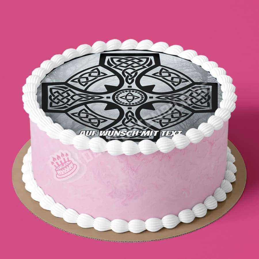 Motiv: Keltisches Kreuz - Hochwertige und individuelle Tortenaufleger für jeden Anlass
Tortenaufleger Keltisches Kreuz 20cm Kreis
Unsere Tortenaufleger sind ein ideales Geschenk für besonder - Tortenbild - DeintortenbildKeltisches Kreuz