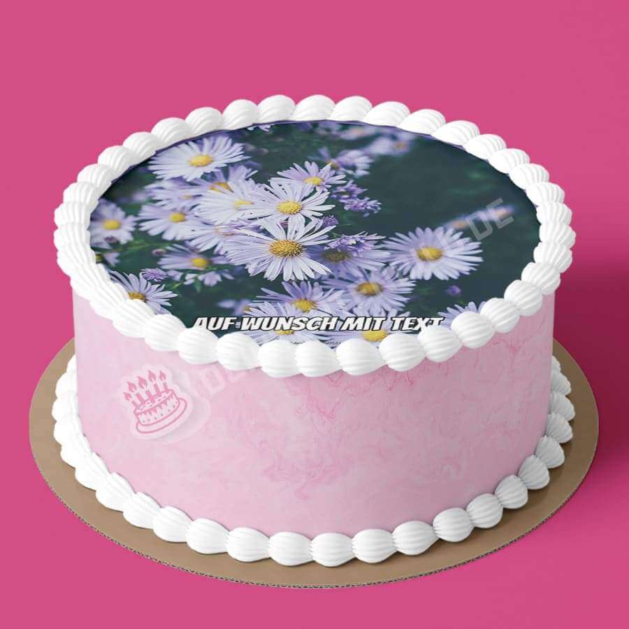 Motiv: Lila Blumen - Hochwertige und individuelle Tortenaufleger für jeden Anlass
Tortenaufleger Lila Blumen in 20cm Kreis
Unsere Tortenaufleger sind ein ideales Geschenk für besondere - Tortenbild - DeintortenbildLila Blumen